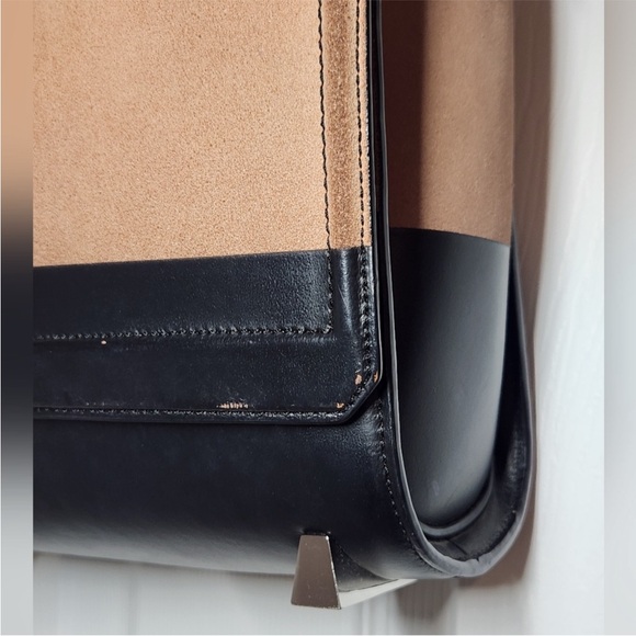 Alexander Wang Peach and Black Suede Crossbody Bag - Picture 7 of 12